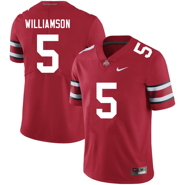 Men #5 Marcus Williamson Ohio State Buckeyes College Football Jerseys Sale-Red